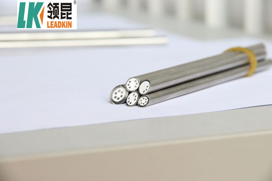 kualitas  SS304 12.7mm RTD Sensor Cable  Extension Wire MgO 3 Core pabrik