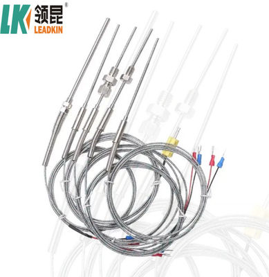 Sonde Sensor Suhu Termokopel Terisolasi Mineral Tipe K dengan Konektor