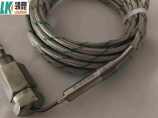 Kabel termokopel tipe K dengan bahan konduktor Fe konstantan untuk lingkungan yang keras